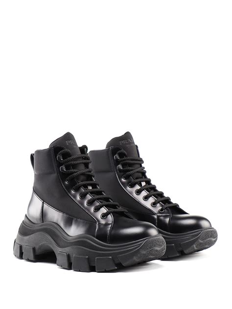 prada boots wholesale black rain boots|prada pegasus chunky ankle boots.